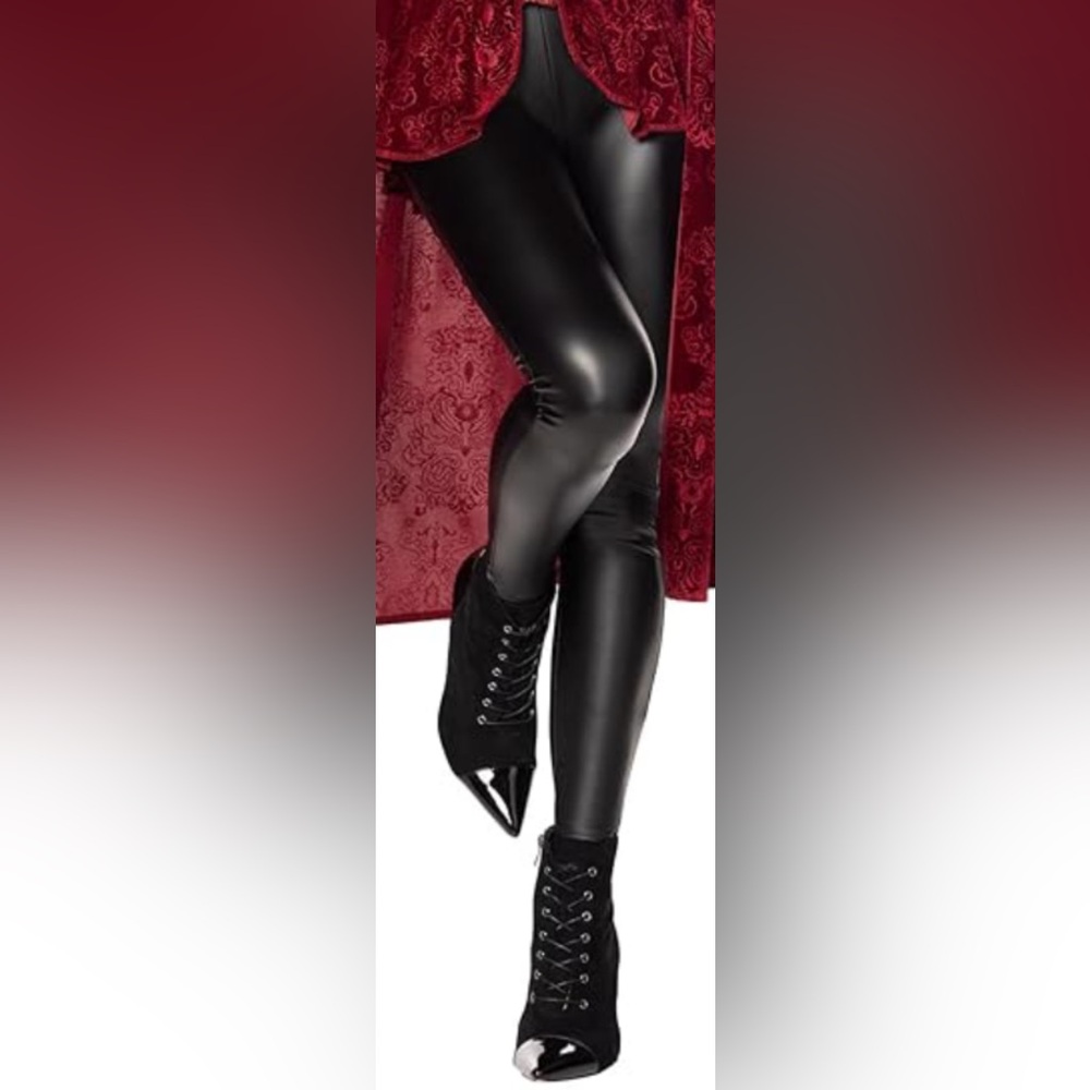 Black Faux Leather Leggings